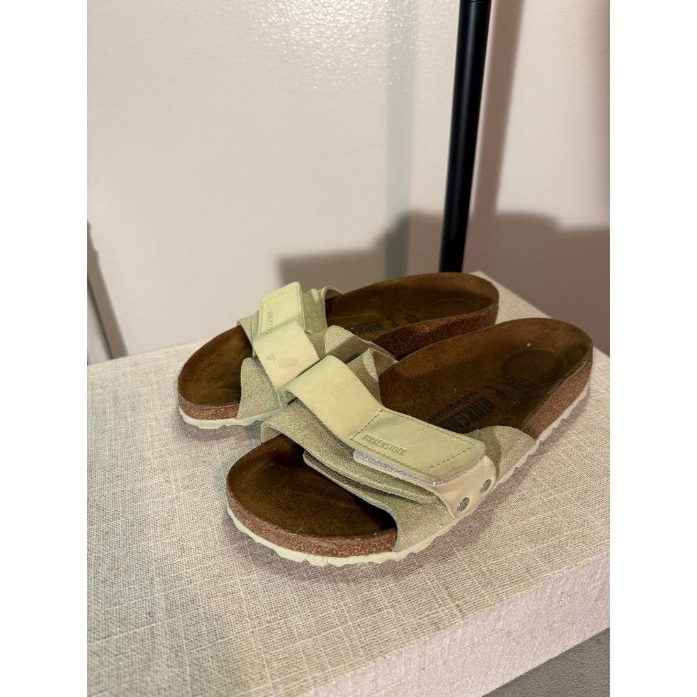 Birkenstock‎ sandal Kyoto Lime Green 35 / us 5 EUC clean daily comfort sandal